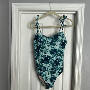 Kona Sol Blue Tie-Dye One Piece Swimsuit